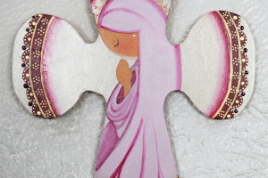 Spiritual Art - Pink Cross