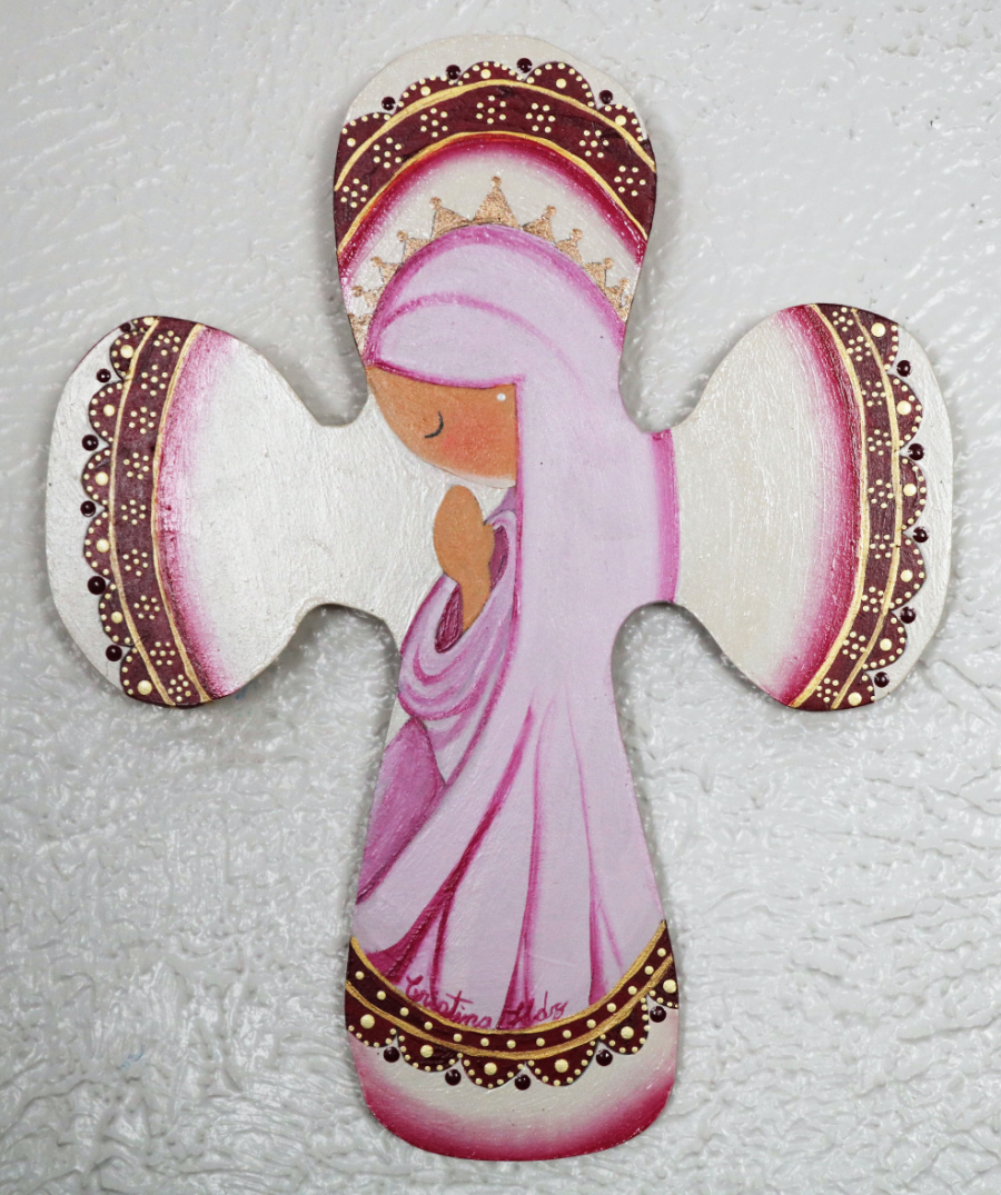 Spiritual Art - Pink Cross