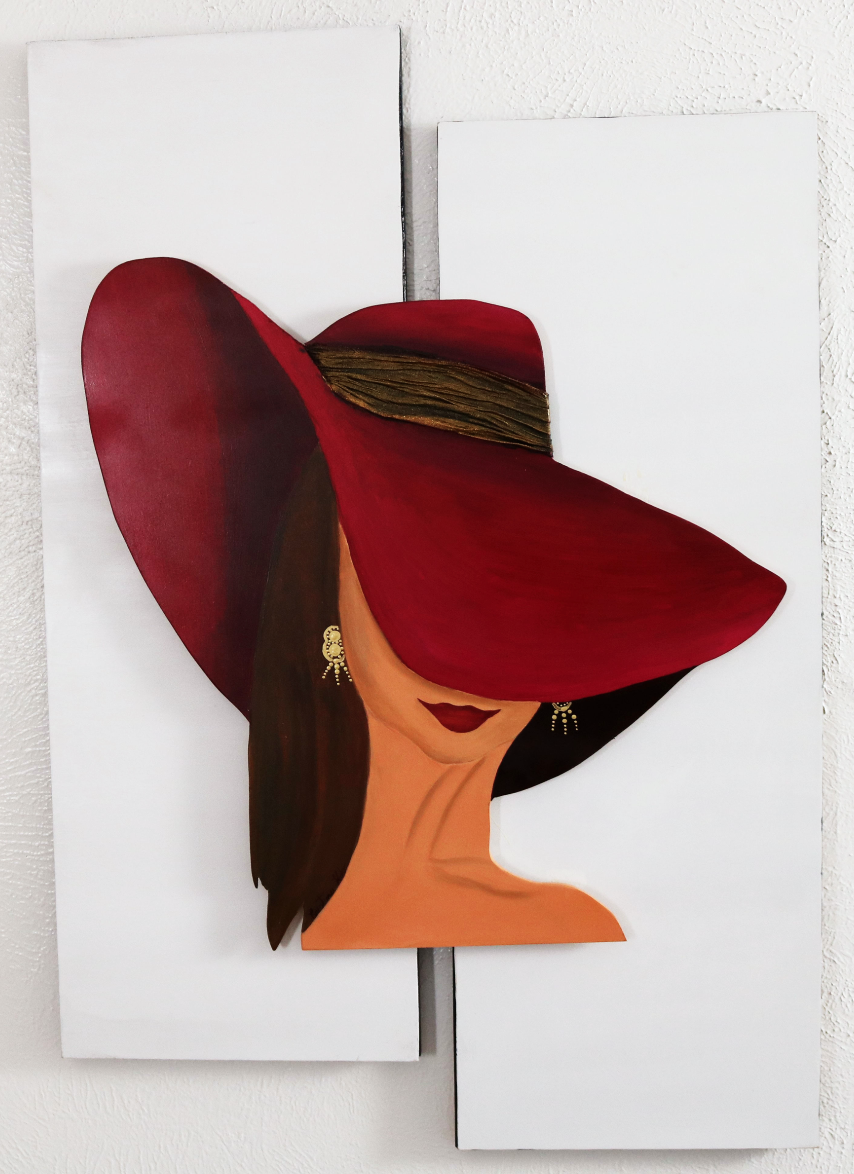 Eclectic Art - Woman with Hat