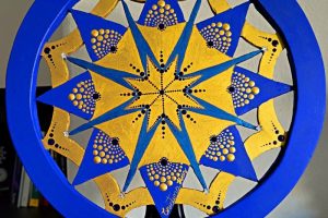 0008 - Mandala - Blue Gold - Azul Oro