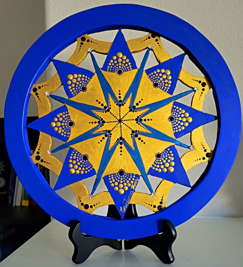 0008 - Mandala - Blue Gold - Azul Oro