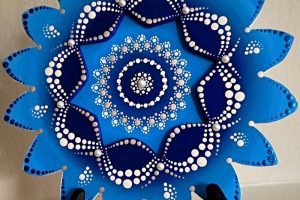 0015 - Mandala - Blue White - Azul Blanco