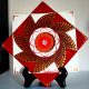 0021 – Mandala – Red Gold White – Rojo Oro Blanco