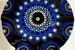 0022 - Mandala - Blue White Black - Azul Blanco Negro