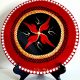 0024 – Mandala – Red Gold White Black – Rojo Oro Blanco Negro