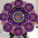 0031 – Mandala – Purple Green Orange – Violeta Verde Naranja