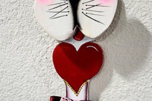 3001 – Cat with Heart – Gato con Corazón