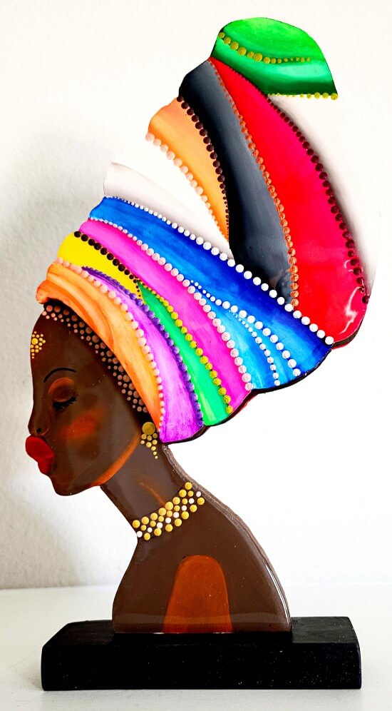 3059 - African Woman with Turbin - Mujer Africana con Turbante